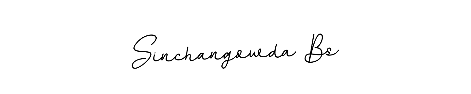 Create a beautiful signature design for name Sinchangowda Bs. With this signature (BallpointsItalic-DORy9) fonts, you can make a handwritten signature for free. Sinchangowda Bs signature style 11 images and pictures png