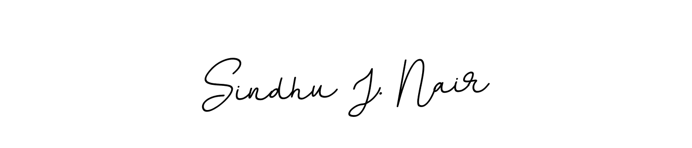 Make a beautiful signature design for name Sindhu J. Nair. With this signature (BallpointsItalic-DORy9) style, you can create a handwritten signature for free. Sindhu J. Nair signature style 11 images and pictures png