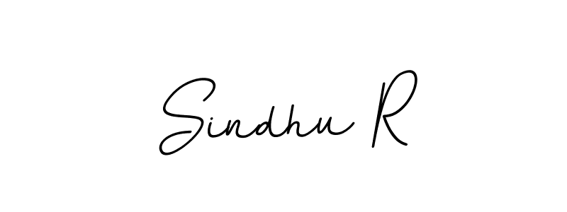 Make a beautiful signature design for name Sindhu R. With this signature (BallpointsItalic-DORy9) style, you can create a handwritten signature for free. Sindhu R signature style 11 images and pictures png