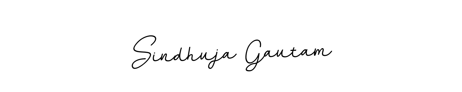 You should practise on your own different ways (BallpointsItalic-DORy9) to write your name (Sindhuja Gautam) in signature. don't let someone else do it for you. Sindhuja Gautam signature style 11 images and pictures png