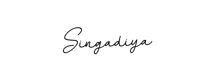 The best way (BallpointsItalic-DORy9) to make a short signature is to pick only two or three words in your name. The name Singadiya include a total of six letters. For converting this name. Singadiya signature style 11 images and pictures png