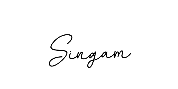 You should practise on your own different ways (BallpointsItalic-DORy9) to write your name (Singam) in signature. don't let someone else do it for you. Singam signature style 11 images and pictures png