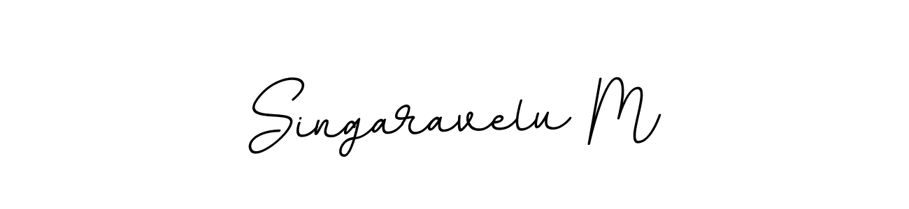 Create a beautiful signature design for name Singaravelu M. With this signature (BallpointsItalic-DORy9) fonts, you can make a handwritten signature for free. Singaravelu M signature style 11 images and pictures png