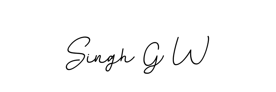 How to make Singh G W signature? BallpointsItalic-DORy9 is a professional autograph style. Create handwritten signature for Singh G W name. Singh G W signature style 11 images and pictures png