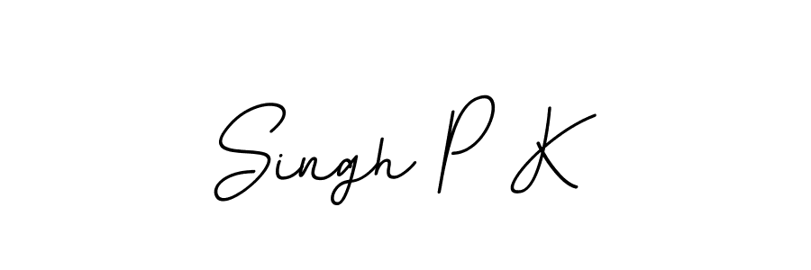 Design your own signature with our free online signature maker. With this signature software, you can create a handwritten (BallpointsItalic-DORy9) signature for name Singh P K. Singh P K signature style 11 images and pictures png