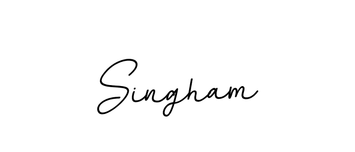 Use a signature maker to create a handwritten signature online. With this signature software, you can design (BallpointsItalic-DORy9) your own signature for name Singham. Singham signature style 11 images and pictures png