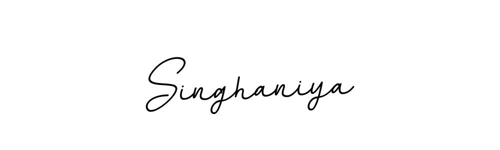 How to make Singhaniya name signature. Use BallpointsItalic-DORy9 style for creating short signs online. This is the latest handwritten sign. Singhaniya signature style 11 images and pictures png