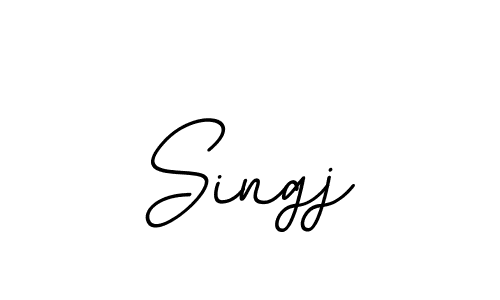 Use a signature maker to create a handwritten signature online. With this signature software, you can design (BallpointsItalic-DORy9) your own signature for name Singj. Singj signature style 11 images and pictures png