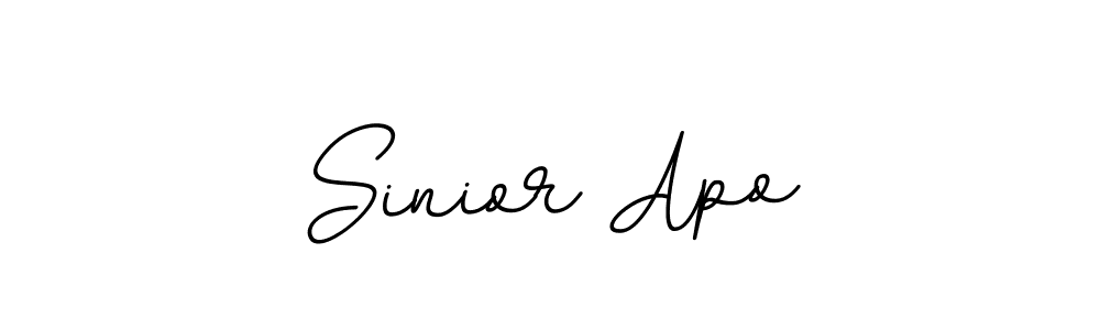 How to make Sinior Apo name signature. Use BallpointsItalic-DORy9 style for creating short signs online. This is the latest handwritten sign. Sinior Apo signature style 11 images and pictures png