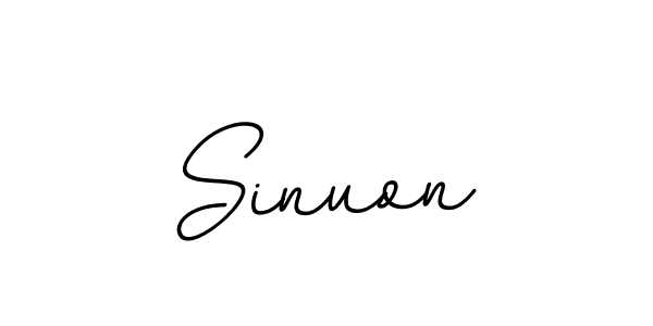 Make a beautiful signature design for name Sinuon. With this signature (BallpointsItalic-DORy9) style, you can create a handwritten signature for free. Sinuon signature style 11 images and pictures png