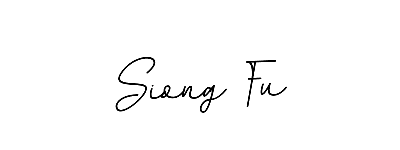 You should practise on your own different ways (BallpointsItalic-DORy9) to write your name (Siong Fu) in signature. don't let someone else do it for you. Siong Fu signature style 11 images and pictures png