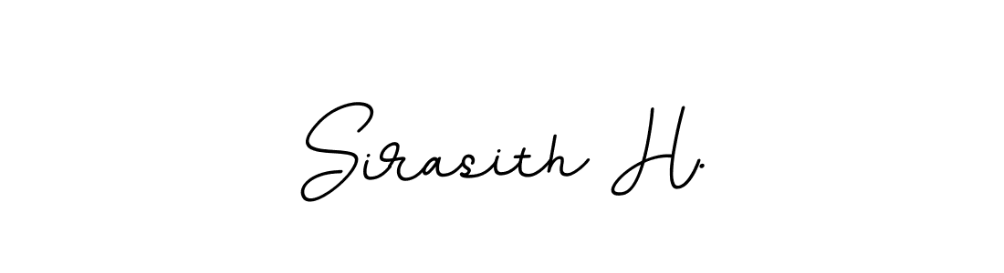 Design your own signature with our free online signature maker. With this signature software, you can create a handwritten (BallpointsItalic-DORy9) signature for name Sirasith H.. Sirasith H. signature style 11 images and pictures png