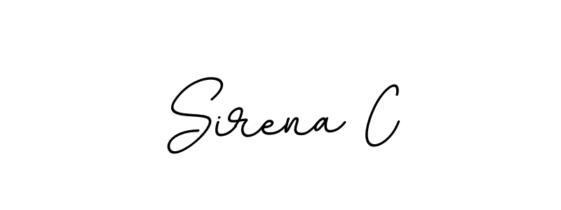 How to make Sirena C name signature. Use BallpointsItalic-DORy9 style for creating short signs online. This is the latest handwritten sign. Sirena C signature style 11 images and pictures png