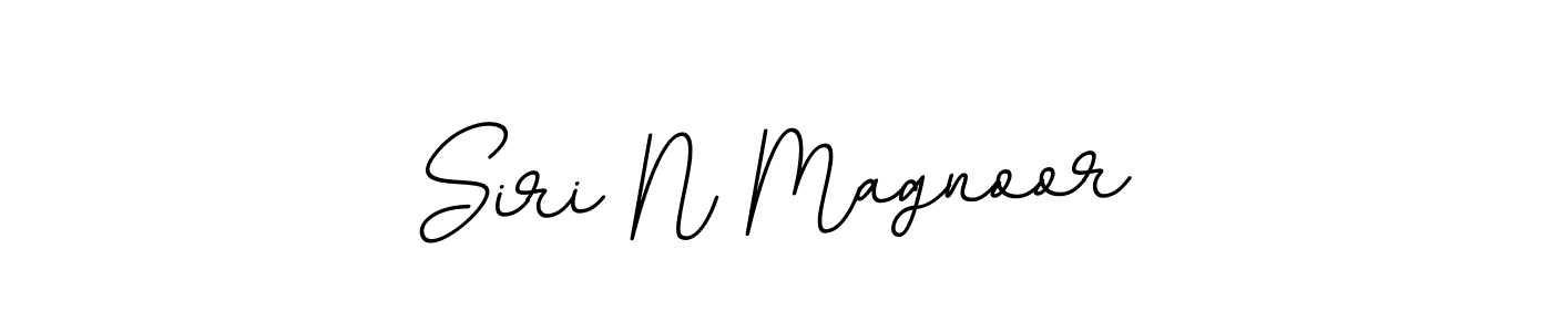 Make a beautiful signature design for name Siri N Magnoor. With this signature (BallpointsItalic-DORy9) style, you can create a handwritten signature for free. Siri N Magnoor signature style 11 images and pictures png