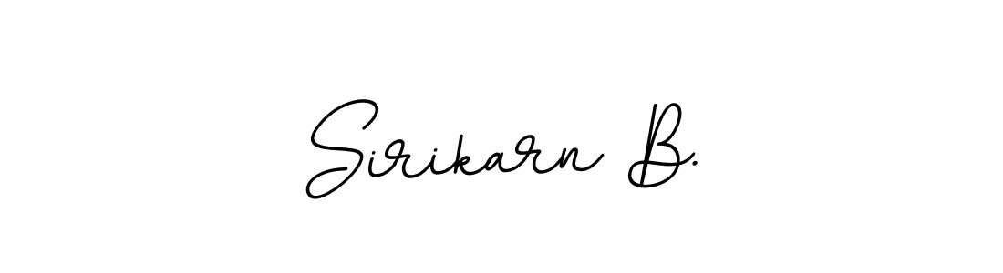 Use a signature maker to create a handwritten signature online. With this signature software, you can design (BallpointsItalic-DORy9) your own signature for name Sirikarn B.. Sirikarn B. signature style 11 images and pictures png