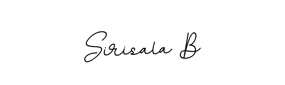 Use a signature maker to create a handwritten signature online. With this signature software, you can design (BallpointsItalic-DORy9) your own signature for name Sirisala B. Sirisala B signature style 11 images and pictures png