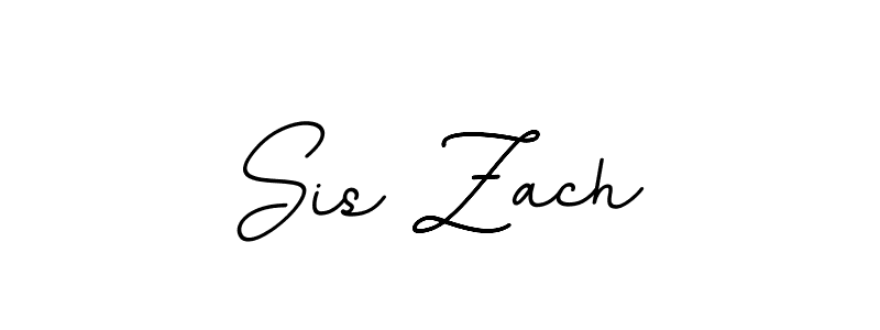 Design your own signature with our free online signature maker. With this signature software, you can create a handwritten (BallpointsItalic-DORy9) signature for name Sis Zach. Sis Zach signature style 11 images and pictures png