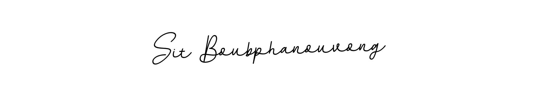 Design your own signature with our free online signature maker. With this signature software, you can create a handwritten (BallpointsItalic-DORy9) signature for name Sit Boubphanouvong. Sit Boubphanouvong signature style 11 images and pictures png