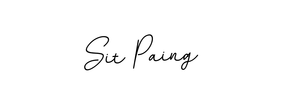 How to make Sit Paing name signature. Use BallpointsItalic-DORy9 style for creating short signs online. This is the latest handwritten sign. Sit Paing signature style 11 images and pictures png