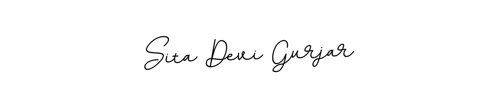 Design your own signature with our free online signature maker. With this signature software, you can create a handwritten (BallpointsItalic-DORy9) signature for name Sita Devi Gurjar. Sita Devi Gurjar signature style 11 images and pictures png