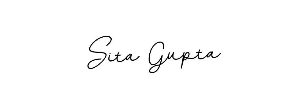 Use a signature maker to create a handwritten signature online. With this signature software, you can design (BallpointsItalic-DORy9) your own signature for name Sita Gupta. Sita Gupta signature style 11 images and pictures png