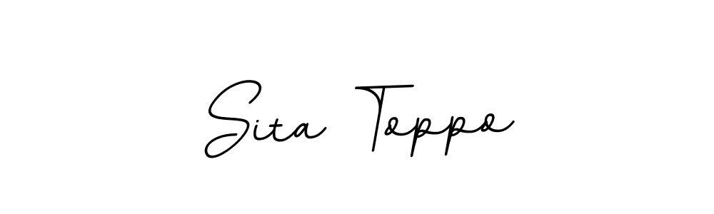 Design your own signature with our free online signature maker. With this signature software, you can create a handwritten (BallpointsItalic-DORy9) signature for name Sita Toppo. Sita Toppo signature style 11 images and pictures png