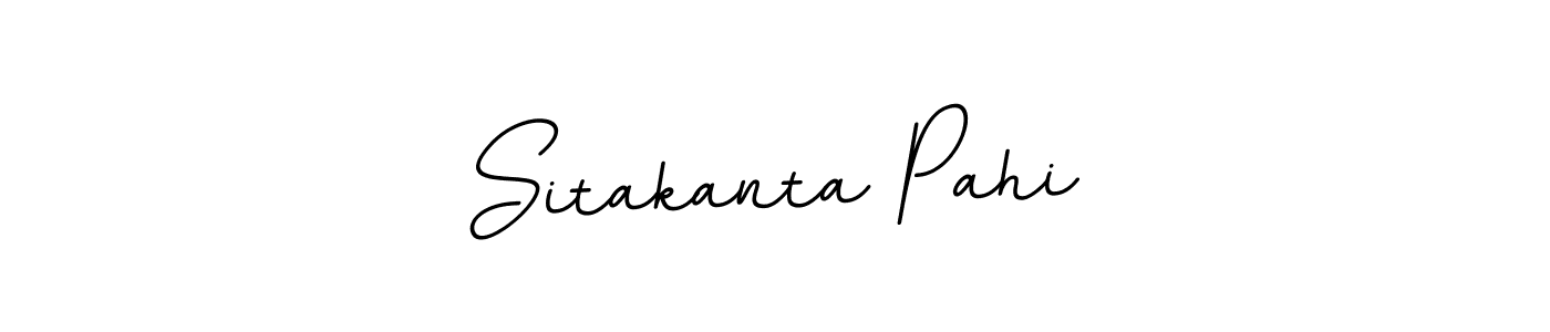 You should practise on your own different ways (BallpointsItalic-DORy9) to write your name (Sitakanta Pahi) in signature. don't let someone else do it for you. Sitakanta Pahi signature style 11 images and pictures png