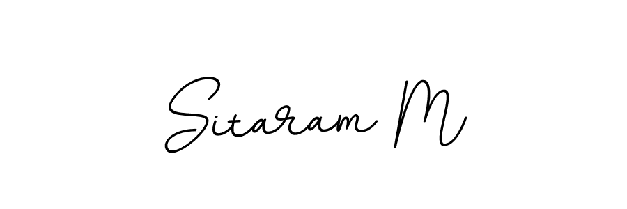 Create a beautiful signature design for name Sitaram M. With this signature (BallpointsItalic-DORy9) fonts, you can make a handwritten signature for free. Sitaram M signature style 11 images and pictures png