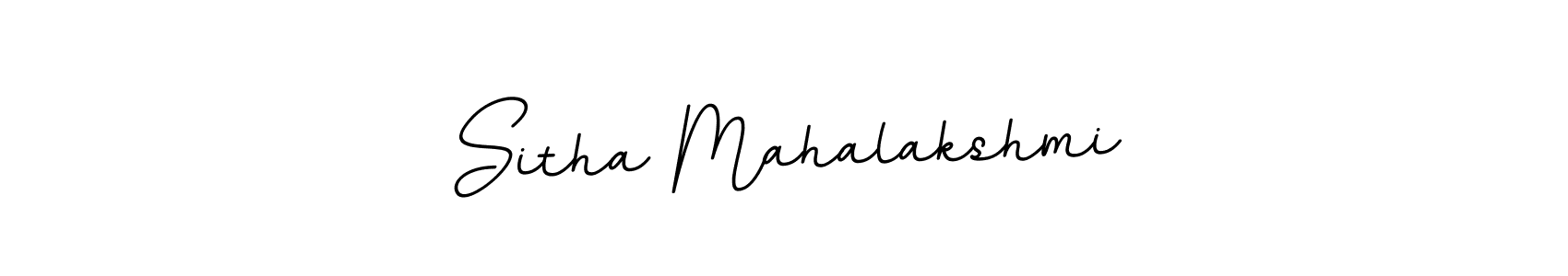 Create a beautiful signature design for name Sitha Mahalakshmi. With this signature (BallpointsItalic-DORy9) fonts, you can make a handwritten signature for free. Sitha Mahalakshmi signature style 11 images and pictures png