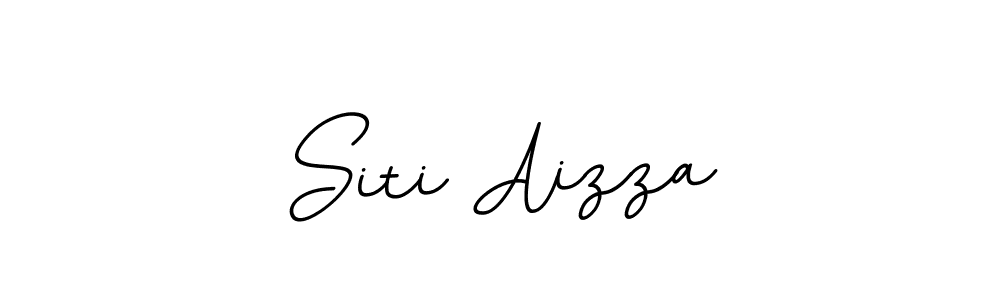 Create a beautiful signature design for name Siti Aizza. With this signature (BallpointsItalic-DORy9) fonts, you can make a handwritten signature for free. Siti Aizza signature style 11 images and pictures png