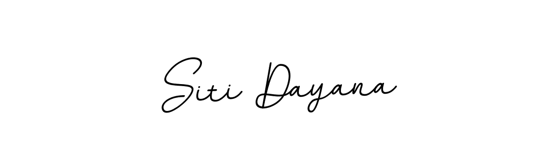 Use a signature maker to create a handwritten signature online. With this signature software, you can design (BallpointsItalic-DORy9) your own signature for name Siti Dayana. Siti Dayana signature style 11 images and pictures png