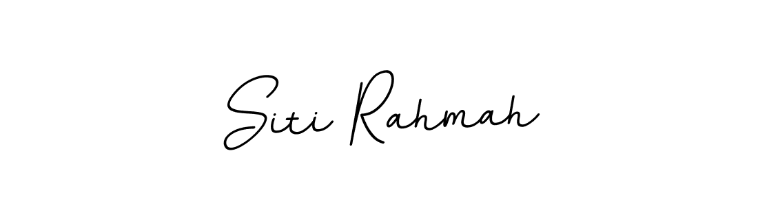 Create a beautiful signature design for name Siti Rahmah. With this signature (BallpointsItalic-DORy9) fonts, you can make a handwritten signature for free. Siti Rahmah signature style 11 images and pictures png