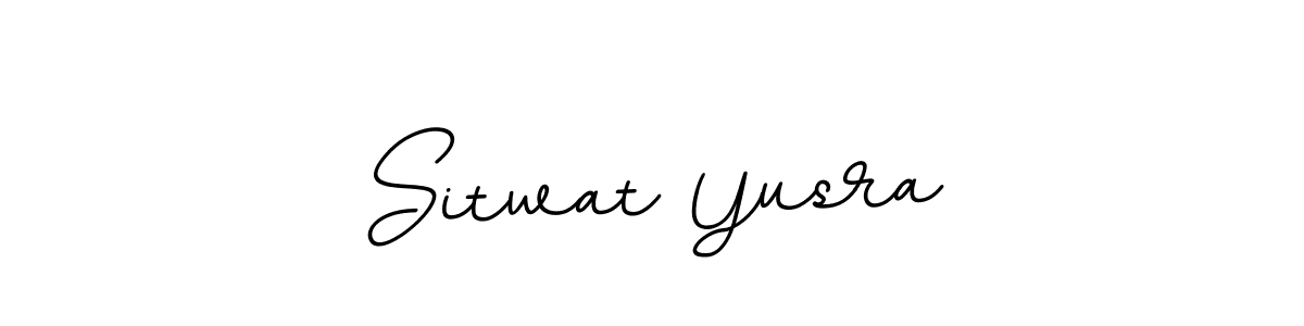 How to make Sitwat Yusra name signature. Use BallpointsItalic-DORy9 style for creating short signs online. This is the latest handwritten sign. Sitwat Yusra signature style 11 images and pictures png
