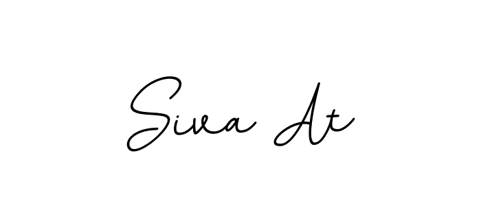 The best way (BallpointsItalic-DORy9) to make a short signature is to pick only two or three words in your name. The name Siva At include a total of six letters. For converting this name. Siva At signature style 11 images and pictures png