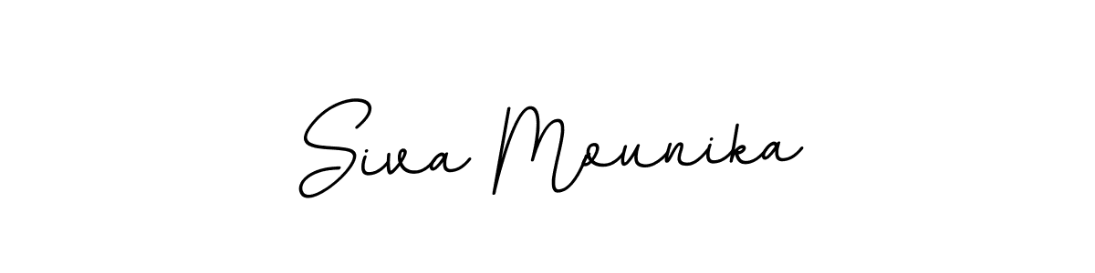 The best way (BallpointsItalic-DORy9) to make a short signature is to pick only two or three words in your name. The name Siva Mounika include a total of six letters. For converting this name. Siva Mounika signature style 11 images and pictures png