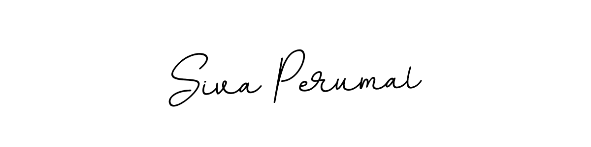 Design your own signature with our free online signature maker. With this signature software, you can create a handwritten (BallpointsItalic-DORy9) signature for name Siva Perumal. Siva Perumal signature style 11 images and pictures png