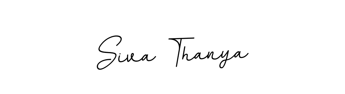 Make a beautiful signature design for name Siva Thanya. With this signature (BallpointsItalic-DORy9) style, you can create a handwritten signature for free. Siva Thanya signature style 11 images and pictures png