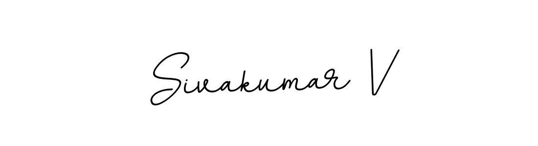 Create a beautiful signature design for name Sivakumar V. With this signature (BallpointsItalic-DORy9) fonts, you can make a handwritten signature for free. Sivakumar V signature style 11 images and pictures png