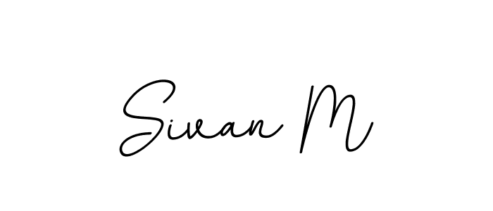 Make a beautiful signature design for name Sivan M. With this signature (BallpointsItalic-DORy9) style, you can create a handwritten signature for free. Sivan M signature style 11 images and pictures png