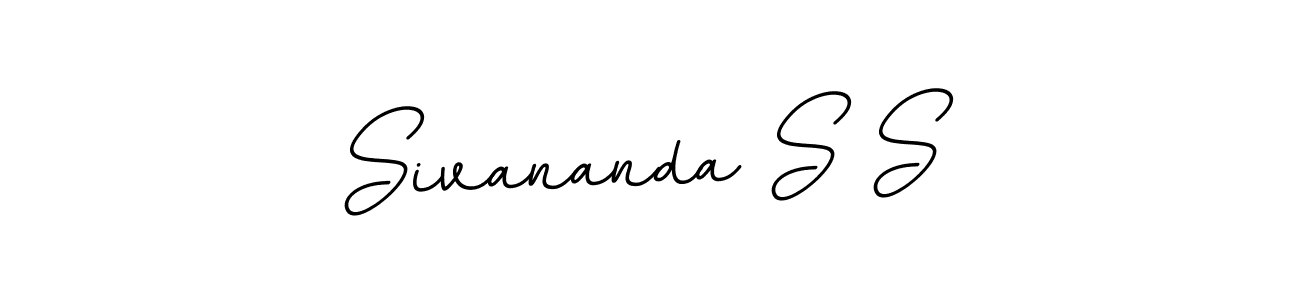 Design your own signature with our free online signature maker. With this signature software, you can create a handwritten (BallpointsItalic-DORy9) signature for name Sivananda S S. Sivananda S S signature style 11 images and pictures png