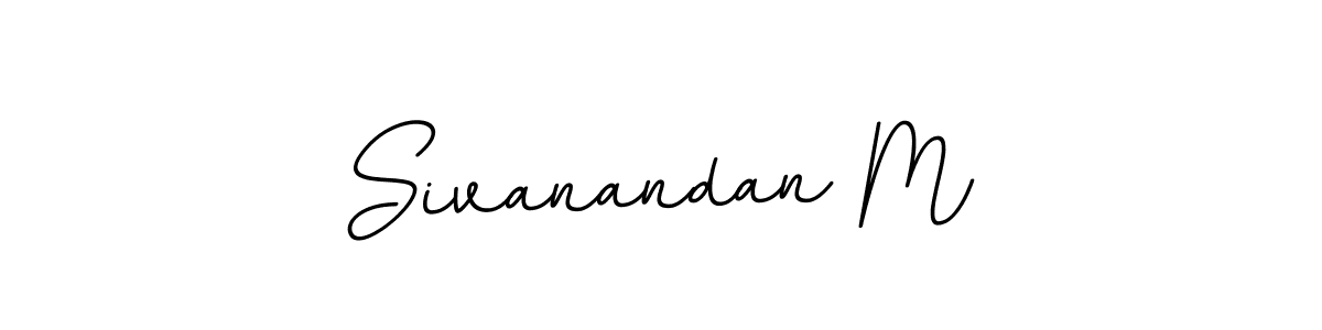 Make a beautiful signature design for name Sivanandan M. With this signature (BallpointsItalic-DORy9) style, you can create a handwritten signature for free. Sivanandan M signature style 11 images and pictures png