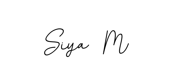 Create a beautiful signature design for name Siya  M. With this signature (BallpointsItalic-DORy9) fonts, you can make a handwritten signature for free. Siya  M signature style 11 images and pictures png