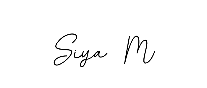 Create a beautiful signature design for name Siya  M. With this signature (BallpointsItalic-DORy9) fonts, you can make a handwritten signature for free. Siya  M signature style 11 images and pictures png