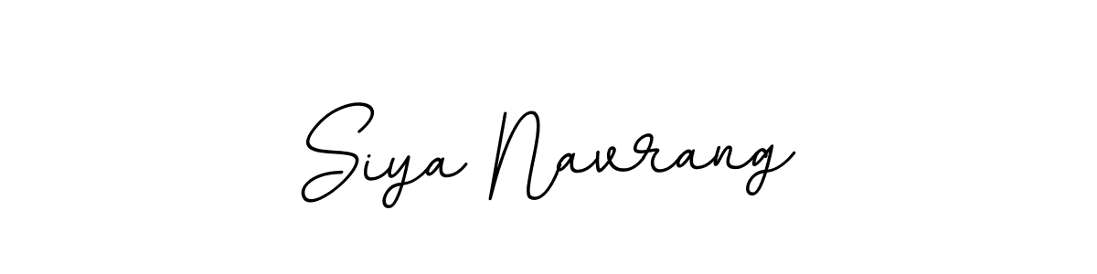 Make a beautiful signature design for name Siya Navrang. With this signature (BallpointsItalic-DORy9) style, you can create a handwritten signature for free. Siya Navrang signature style 11 images and pictures png