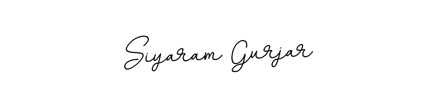 How to make Siyaram Gurjar name signature. Use BallpointsItalic-DORy9 style for creating short signs online. This is the latest handwritten sign. Siyaram Gurjar signature style 11 images and pictures png