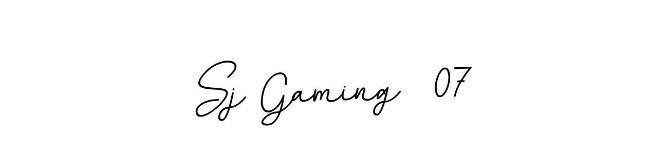 Also You can easily find your signature by using the search form. We will create Sj Gaming  07 name handwritten signature images for you free of cost using BallpointsItalic-DORy9 sign style. Sj Gaming  07 signature style 11 images and pictures png
