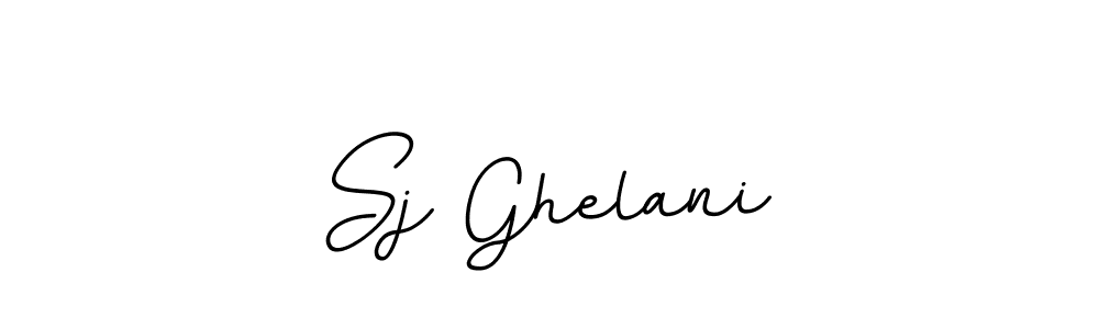 It looks lik you need a new signature style for name Sj Ghelani. Design unique handwritten (BallpointsItalic-DORy9) signature with our free signature maker in just a few clicks. Sj Ghelani signature style 11 images and pictures png