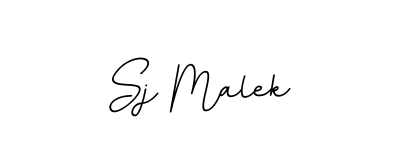 You should practise on your own different ways (BallpointsItalic-DORy9) to write your name (Sj Malek) in signature. don't let someone else do it for you. Sj Malek signature style 11 images and pictures png