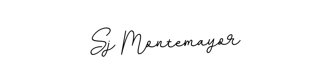 Create a beautiful signature design for name Sj Montemayor. With this signature (BallpointsItalic-DORy9) fonts, you can make a handwritten signature for free. Sj Montemayor signature style 11 images and pictures png