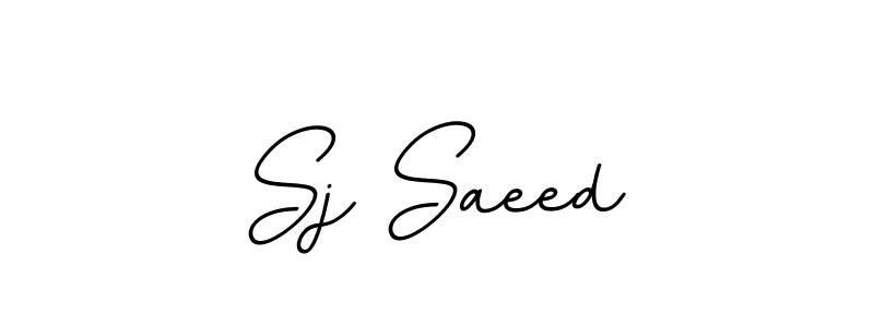 Sj Saeed stylish signature style. Best Handwritten Sign (BallpointsItalic-DORy9) for my name. Handwritten Signature Collection Ideas for my name Sj Saeed. Sj Saeed signature style 11 images and pictures png